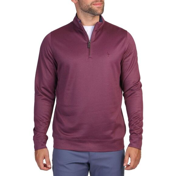 Tailorbyrd Other - Tailorbyrd Mens Modal Quarter Zip Pullover Medium Aubergine - NWT $90